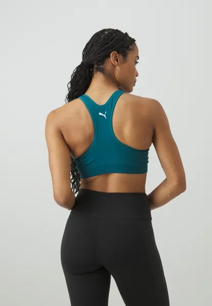 Спортивный бюстгальтер средней поддержки 4KEEPS SHAPELUXE SEAMLESS BRA Puma, зеленый