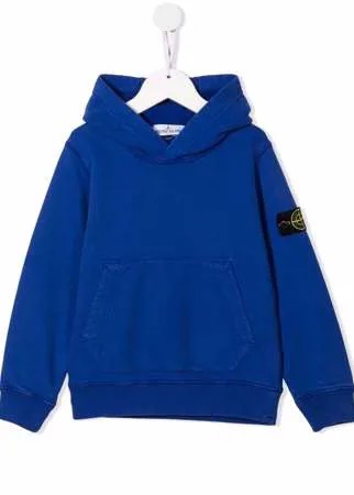 Stone Island Junior худи с нашивкой-логотипом