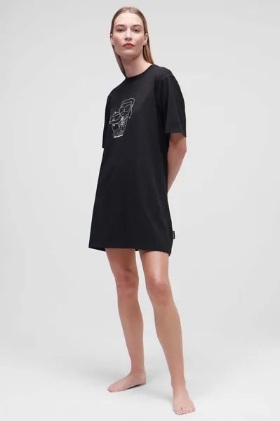 Пижамная рубашка Karl Lagerfeld, черный