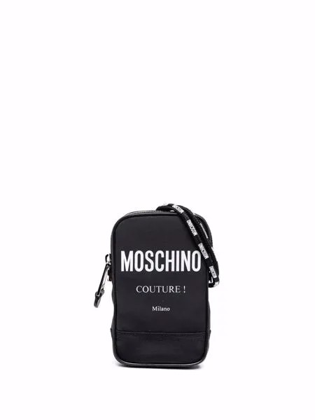 Moschino сумка через плечо с логотипом