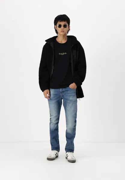 Футболка с принтом JORREALMEAL TEE UNISEX Jack & Jones, черный