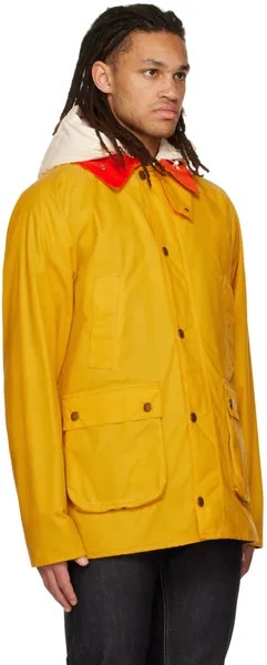 2 Moncler 1952 Yellow Barbour Edition Wight Короткое пуховое пальто Moncler Genius