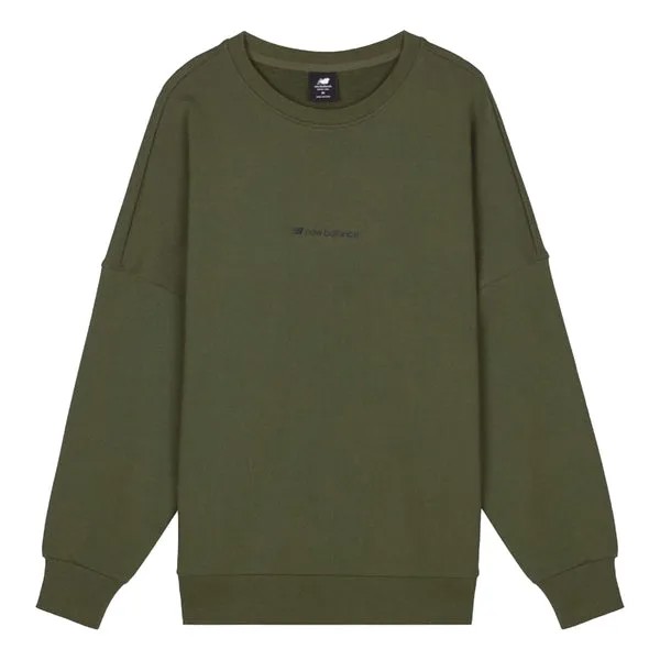 Толстовка New Balance Long Sleeve Heathertech Tee Men's Army Green, зеленый