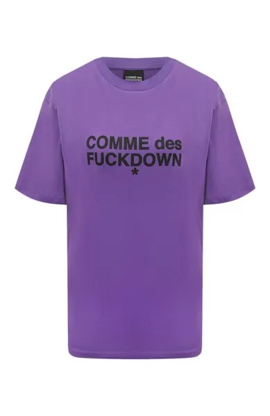 Хлопковая футболка Comme des Fuckdown