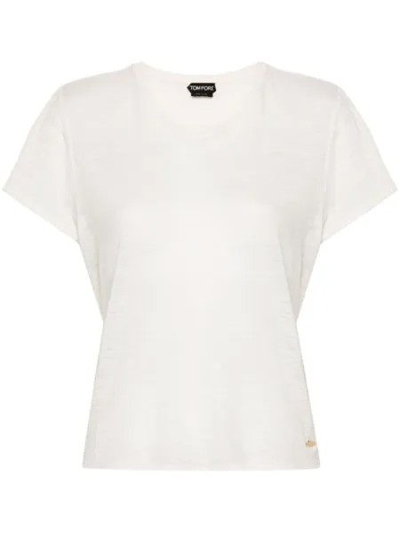 TOM FORD футболка из джерси, нейтральный цвет