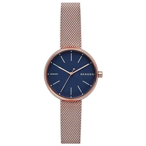 Наручные часы SKAGEN Signatur, золотой, синий