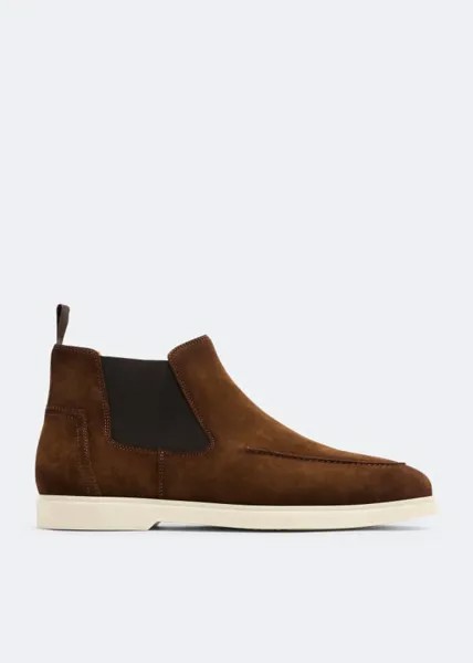 Ботинки Magnanni Suede Chelsea, коричневый