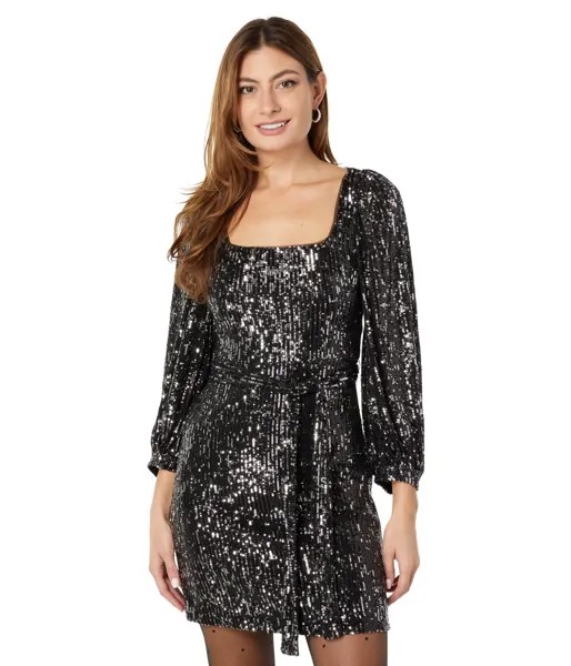 Платье Donna Morgan, Square Neck Sequin Dress