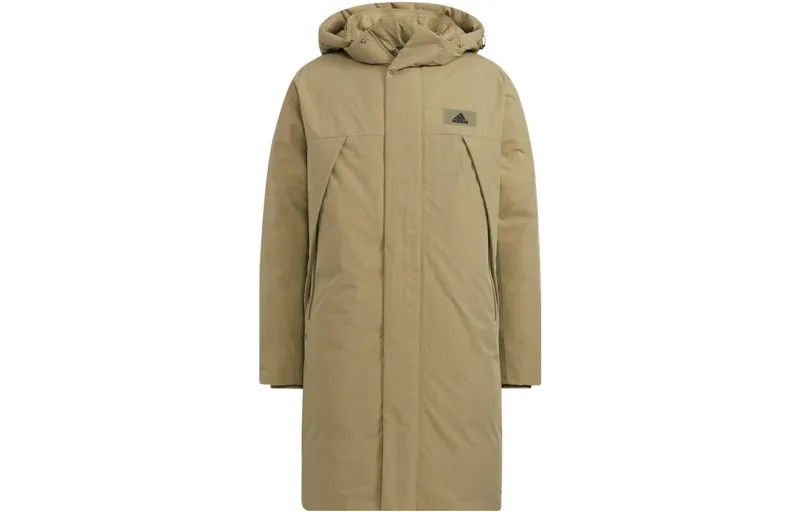 Пуховик унисекс зеленый Adidas, зеленый