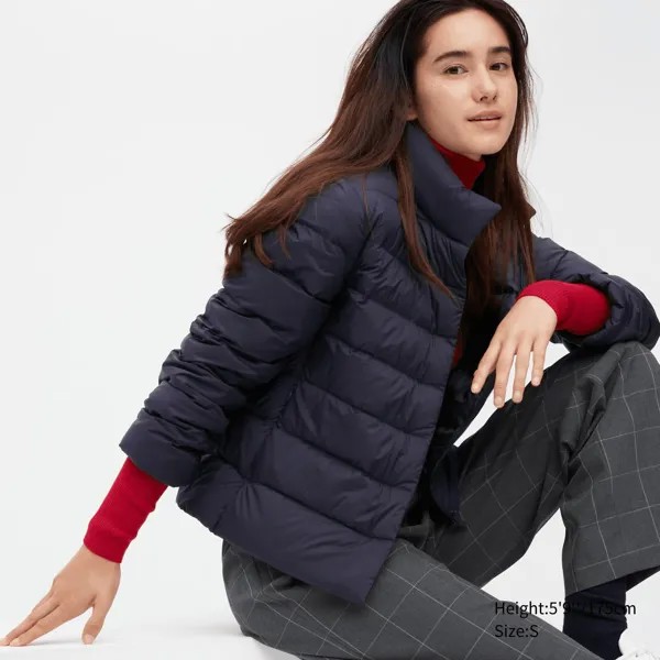 Пуховик женский Uniqlo Ultra light down, темно-синий