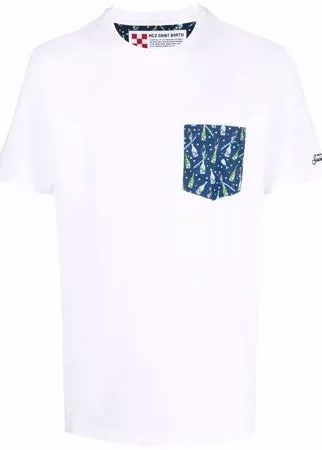 Mc2 Saint Barth футболка с контрастным карманом