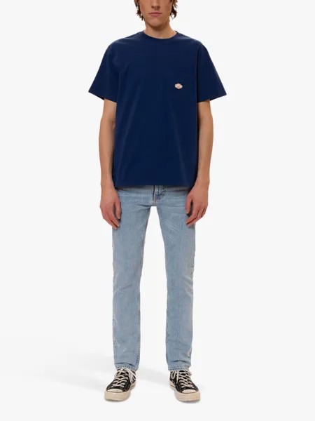 Джинсы Lean Dean Nudie Jeans, спокойный блюз