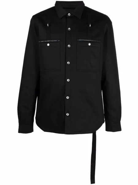 Rick Owens DRKSHDW куртка-рубашка с карманами, черный