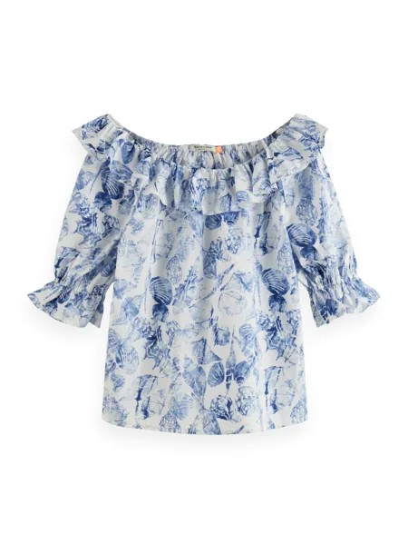 Блуза SCOTCH & SODA, сапфировый