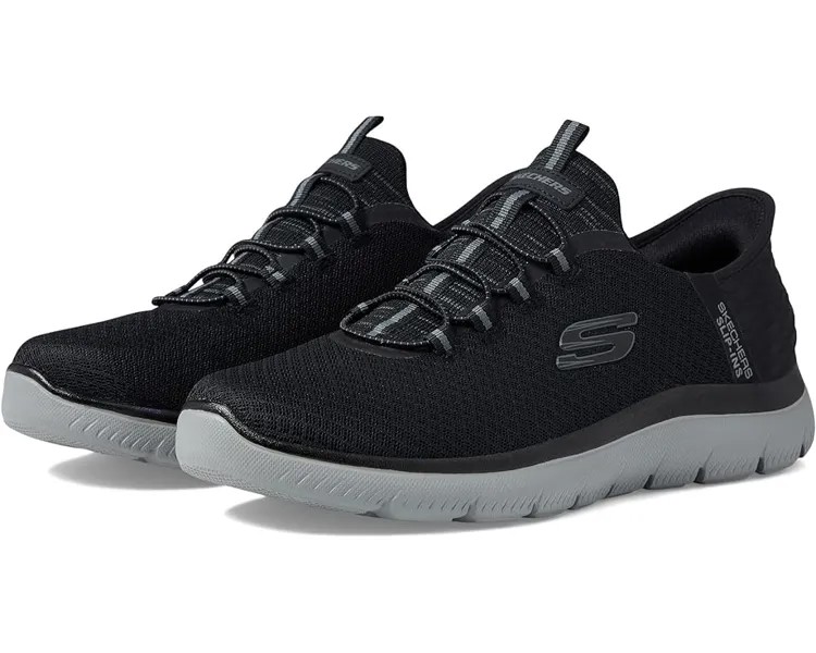 Кроссовки SKECHERS Summits High Range Hands Free Slip-Ins, цвет Black/Charcoal