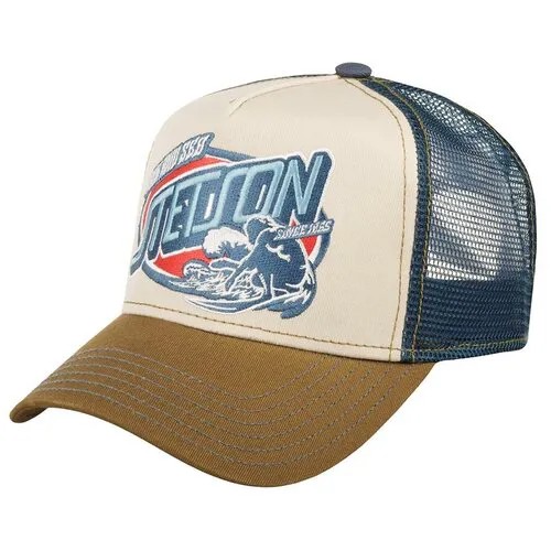 Бейсболка STETSON арт. 7751193 TRUCKER CAP AIR AND SEA (бежевый / синий), размер UNI