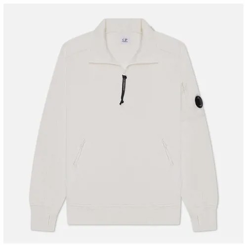 Мужская толстовка C.P. Company Stand Collar Diagonal Raised Fleece белый, Размер M