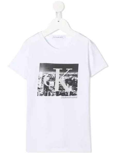 Calvin Klein Kids футболка с фотопринтом