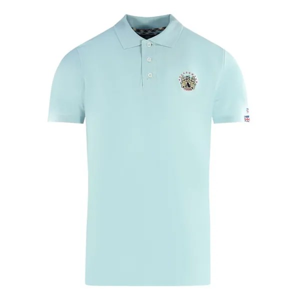 Легкая рубашка-поло London Crest Aquascutum, синий