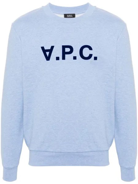 A.P.C. толстовка с логотипом, синий
