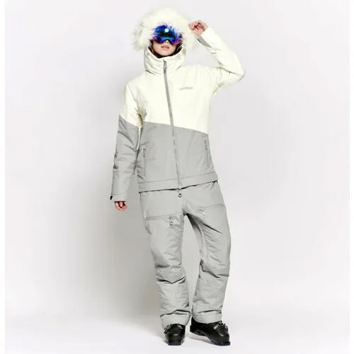 Комбинезон oneskee Parka, размер S-Long, серый, белый