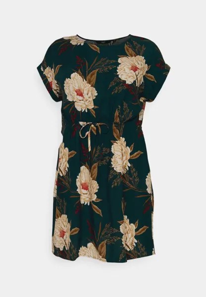 Дневное платье Vmceasy Tie Short Dress Vero Moda, темно-зеленый