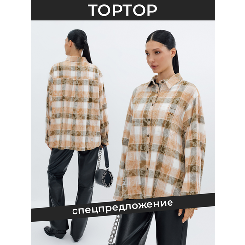 Рубашка TOPTOP, размер M, хаки