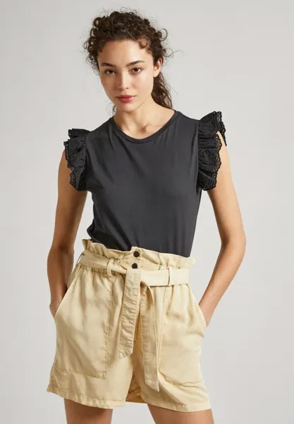 Футболка с принтом LINDSAY Pepe Jeans, цвет infinity grey