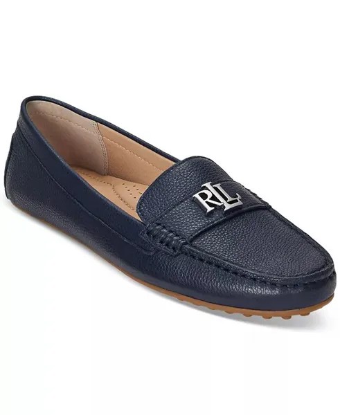 Женские лоферы без шнуровки Barnsbury для водителей Lauren Ralph Lauren, синий