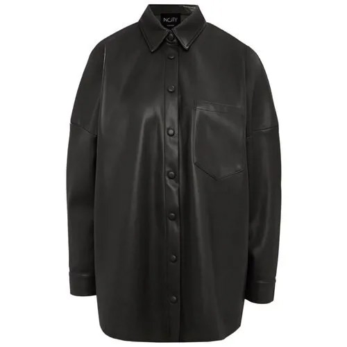 Кожаная куртка Incity, цвет чёрный, размер M