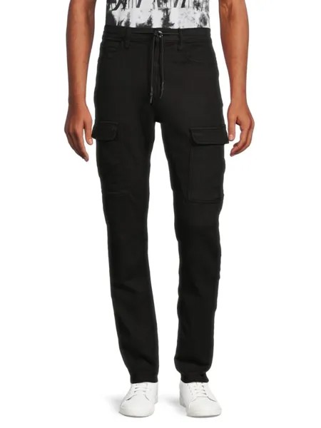 Темные джинсы с высокой посадкой Karl Lagerfeld Paris, черный