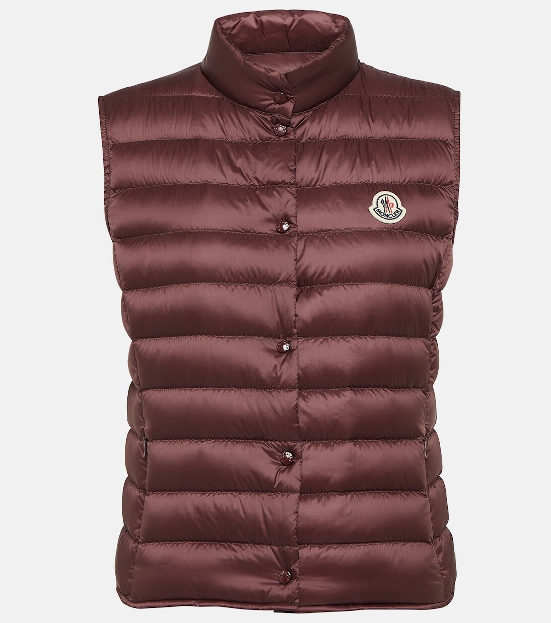 Пуховик Liane с логотипом Moncler, красный