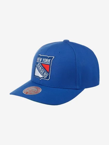 Бейсболка MITCHELL NESS HHSS5370-NYAYYPPPBLUE New York Rangers NHL (синий), Синий