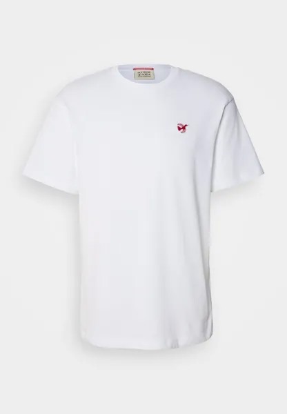 Базовая футболка CORE THE FREE SPIRIT PEACE BIRD Scotch & Soda, белый