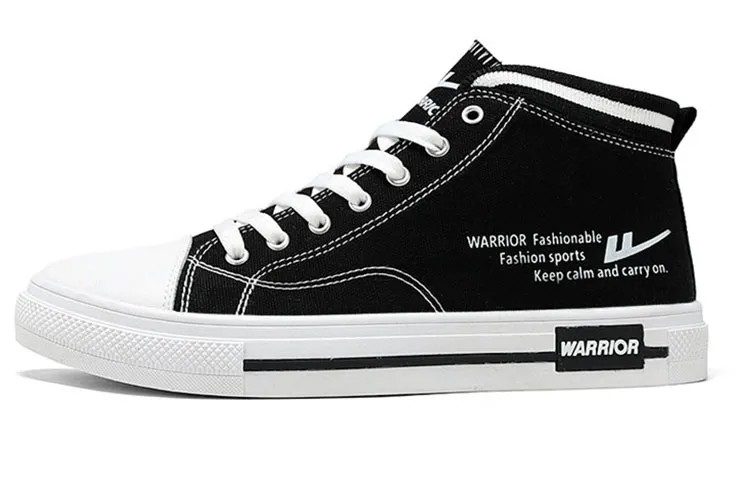 Кеды унисекс высокие черные Warrior