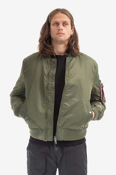 Куртка-бомбер из переработанного материала MA-1 VF Project Alpha Industries, зеленый