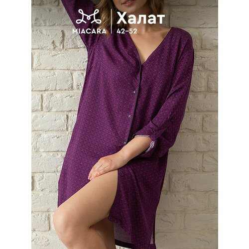 Халат Mia Cara Plum Jam, размер 46-48, сливовый