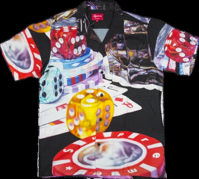 Рубашка Supreme Casino Rayon Shirt 'Black', черный