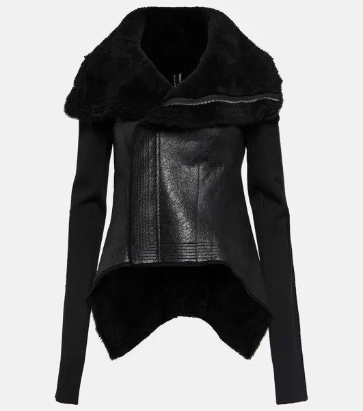 Куртка из овчины RICK OWENS, черный