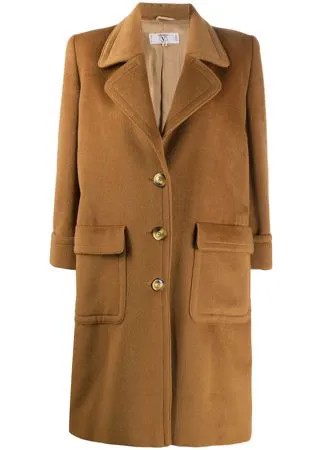 Valentino Pre-Owned однобортное пальто 1980-х годов