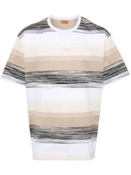 Missoni футболка в полоску, нейтральный цвет