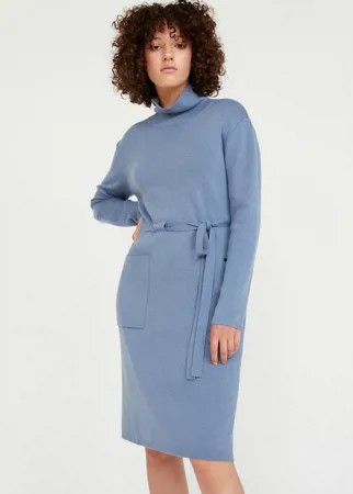 Платье женское Finn Flare A20-12116 голубое 46