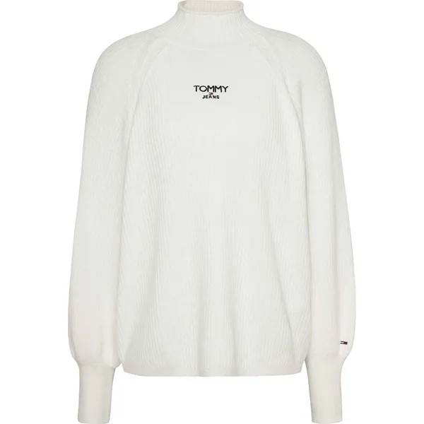 Свитер Tommy Jeans Relaxed Turtleneck Lofty, белый