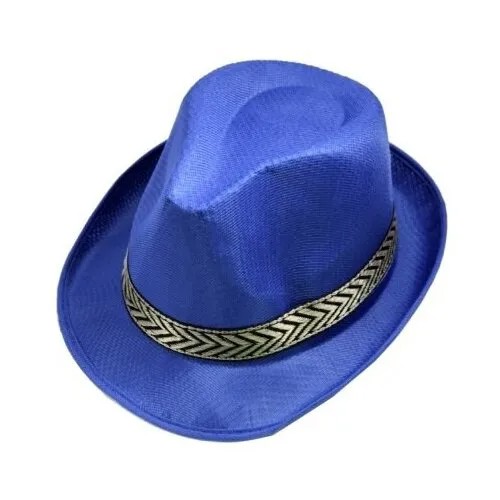 Карнавальная Шляпа однотонная, цвет Синий