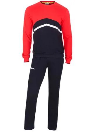 Тренировочный костюм Jogel Jcs-4201-621, хлопок, черный/красный/белый (XL)