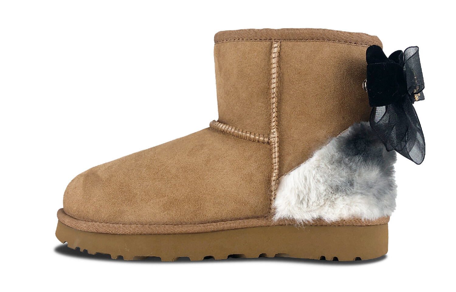 CLASSIC MINI Зимние ботинки женские Серый/черный Ugg