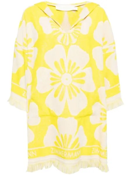 ZIMMERMANN платье мини Golden Hodded Towel, желтый