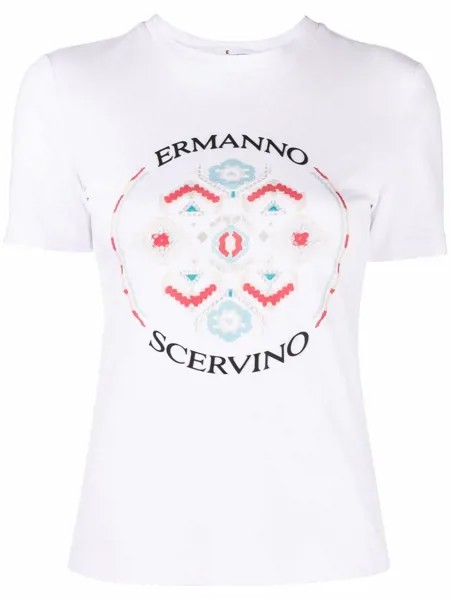 Ermanno Scervino abstract logo print T-shirt