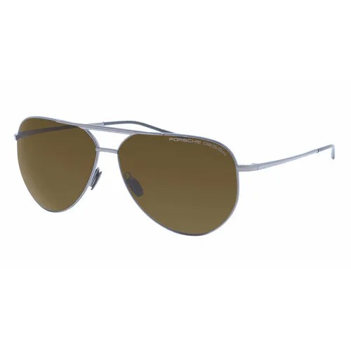 Солнцезащитные очки Porsche Design, серый, коричневый
