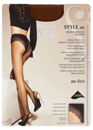 Колготки Sisi Style 20 den, размер 5-MAXI XL, naturelle (коричневый)